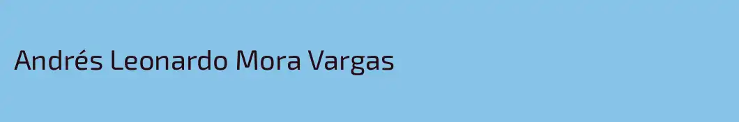 Andrés Leonardo Mora Vargas